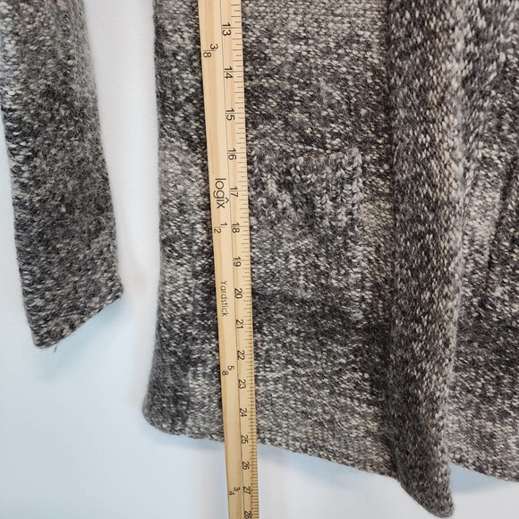 Banana Republic Alpaca Cardigan Womens XS Gray Hooded Long Sleeve Wool Pockets - Picture 11 of 15